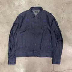 Needles パープルグレー デニムジャケット M Needles パープルグレー デニムジャケット M