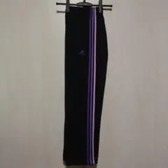 アディダス CLIMALITE ジャージ パンツ 下 メンズ Sサイズ 黒/紫