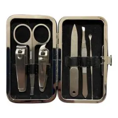 【新品未使用】ステンレス爪切りネイルケア 6点セット携帯用ケース付