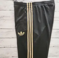 アディダス トラックパンツ Ｌ ジャージ トレフォイル レトロ 80年代　黒黄