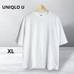 【ユニクロ ユー】エアリズムコットンオーバーサイズTシャツ 5分袖 メンズ LL