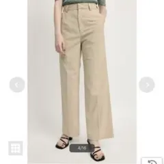 SLY ストレートトラウザー ストレートパンツ レディース ベージュ S 美品