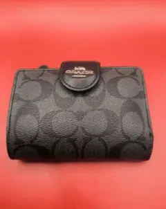Coach ブラック 二つ折り財布