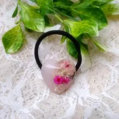 No.39 さざれ石 レジンヘアゴム - メルカリ