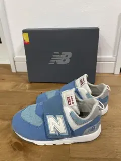 ニューバランス 574 15cm ベビーシューズ 青