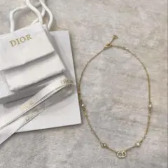 Dior ネックレス クリスタル パール