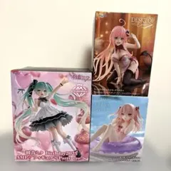 最新プライズ　美少女フィギュア　3点　とらぶる　ララ　初音ミク　乾紗寿叶