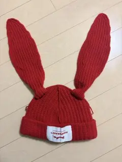 Charles Jeffrey Loverboy ウサギ耳 ニット帽 レッド