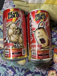 REALGOLD × キン肉マン ・ウルフマン ・ラーメンマン 空き缶２本セット