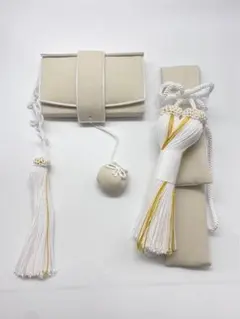 納期　約1ヶ月　はこせこ　かいけん【婚礼/筥迫　懐剣2点セット】　サンドベージュ