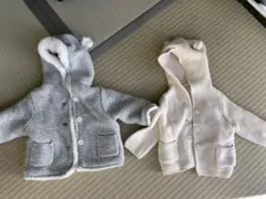 GAPベビー フード付きニットアウター 2点セット