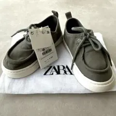 ZARA【タグ付き未使用】コットンスニーカー　シューズ23(14.3cm)のサムネイル