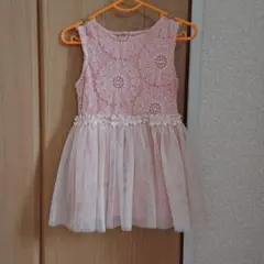 チュールドレス 刺繍ワンピース