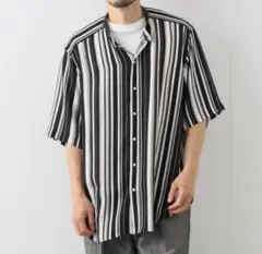 SHAREEF 半袖シャツ STRIPE JQ S/S SHIRTS - メルカリ