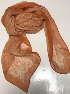 オレンジ系 スカーフ