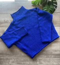 ★美品★ ブルーニットセーター
