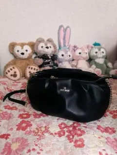 MARY QUANT ギャザーラウンドロゴ ショルダー