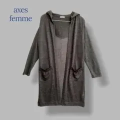 ＊axes femme アクシーズファム＊ Mサイズ カーディガン フード付き