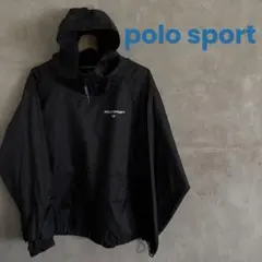 90s POLO SPORT ポロスポーツ アノラック ナイロンジャケット 黒