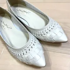 ルタロン　ポインテッドサシメッシュフラット　ナチュラル　23.0cm