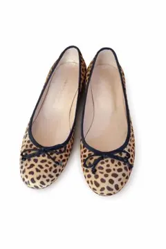 ファビオルスコーニ　レオパード柄　ハラコ　パンプス　37