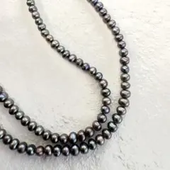 【超高品質】連売り 淡水パール ブルー系 天然石 ビーズ ハンドメイド