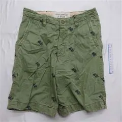 ■アバクロンビー＆フィッチ コットンショートパンツ メンズ 32 カーキ系
