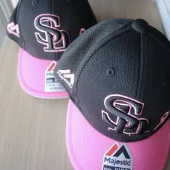 Majestic 福岡ソフトバンクホークス キッズ キャップ 3000円×2個