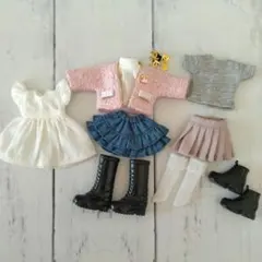 チェルシードール着せ替えお洋服　アウトフィット　ピンクツイードジャケット