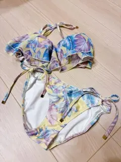 フラワープリント セパレート水着 Mサイズ