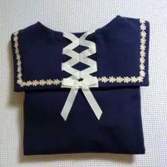 ★美品　アクシーズファム　セーラーカラーネイビージャケット　　　１２０cm