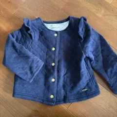 petit main アウター 90ネイビー　上着　ジャンパー　カーディガン