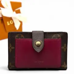 美品♪ルイヴィトン ジュリエット モノグラム フューシャ 二つ折り財布