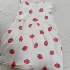 H&M いちご柄 ワンピース 90cmのサムネイル