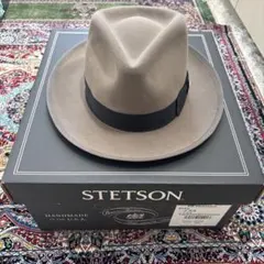 STETSON グレー ウール フェルトハット