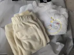 ちいかわ×サンリオ　スペースツアー フリースセット　パジャマ　うさぎ　120cm