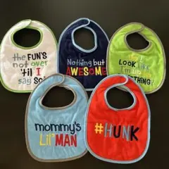 【新品、未使用】スタイセット　タオルスタイ　よだれかけ　大判スタイ　海外