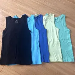 H & M タンクトップ　5色　120㎝　5枚組のサムネイル