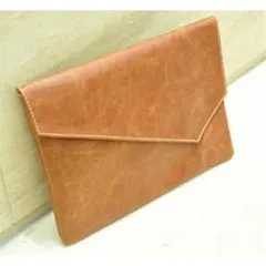 【即日発送】　スマートクラッチバッグ ユニセックス ヴィンテージ ブラウン