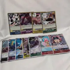 ワンピースカード コビー チョッパー など　海賊旗ホイル 11枚　まとめ売り