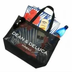 DEAN &DELUCA Hawaiiロゴ メッシュトートバッグブラック ハワイのサムネイル