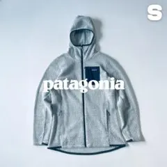 Patagonia 2023年 R1エアフルジップフーディ S ウールホワイト