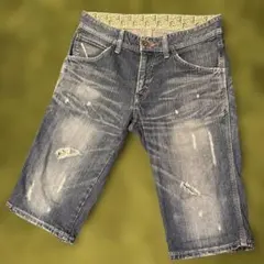 EDWIN ダメージ加工デニム ショートパンツ
