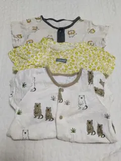女の子　男の子　ベビー服 ロンパース 3点セット