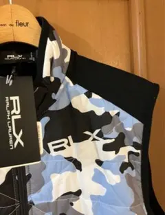RLX ゴルフ カモ ベスト S M 迷彩 ジップ アップ ラルフローレン