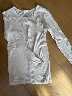 あったか綿　Ｕネック八分袖Ｔシャツ