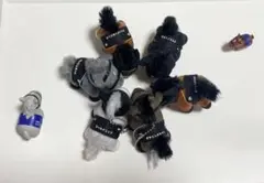 サラブレッド競走馬デザイン ぬいぐるみセット中央6