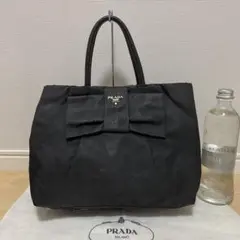 ■PRADA（プラダ）/良品 / ナイロン/ ハンドバッグ /ブラック 黒