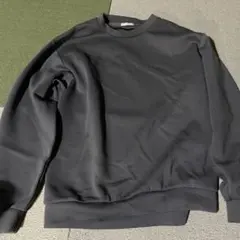 ダークグレー クルーネック トレーナー