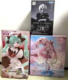 初音ミク 桜ミク 2B フィギュアセット 3個セット